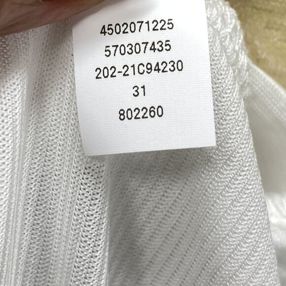 Chico's Tropical Knit T-Shirt/Tunic, Size 1 (Medium), Elbow Sleeve Textured NEW - Picture 13 of 14